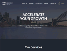 Tablet Screenshot of pelotoncapital.com.au
